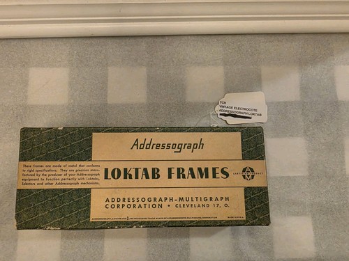 Vintage addressograph steel - addressograph,