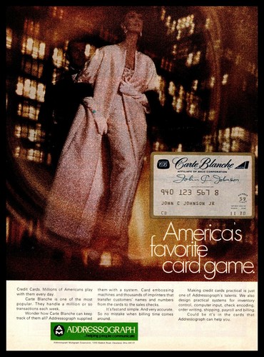 1970 carte blanche - carte,